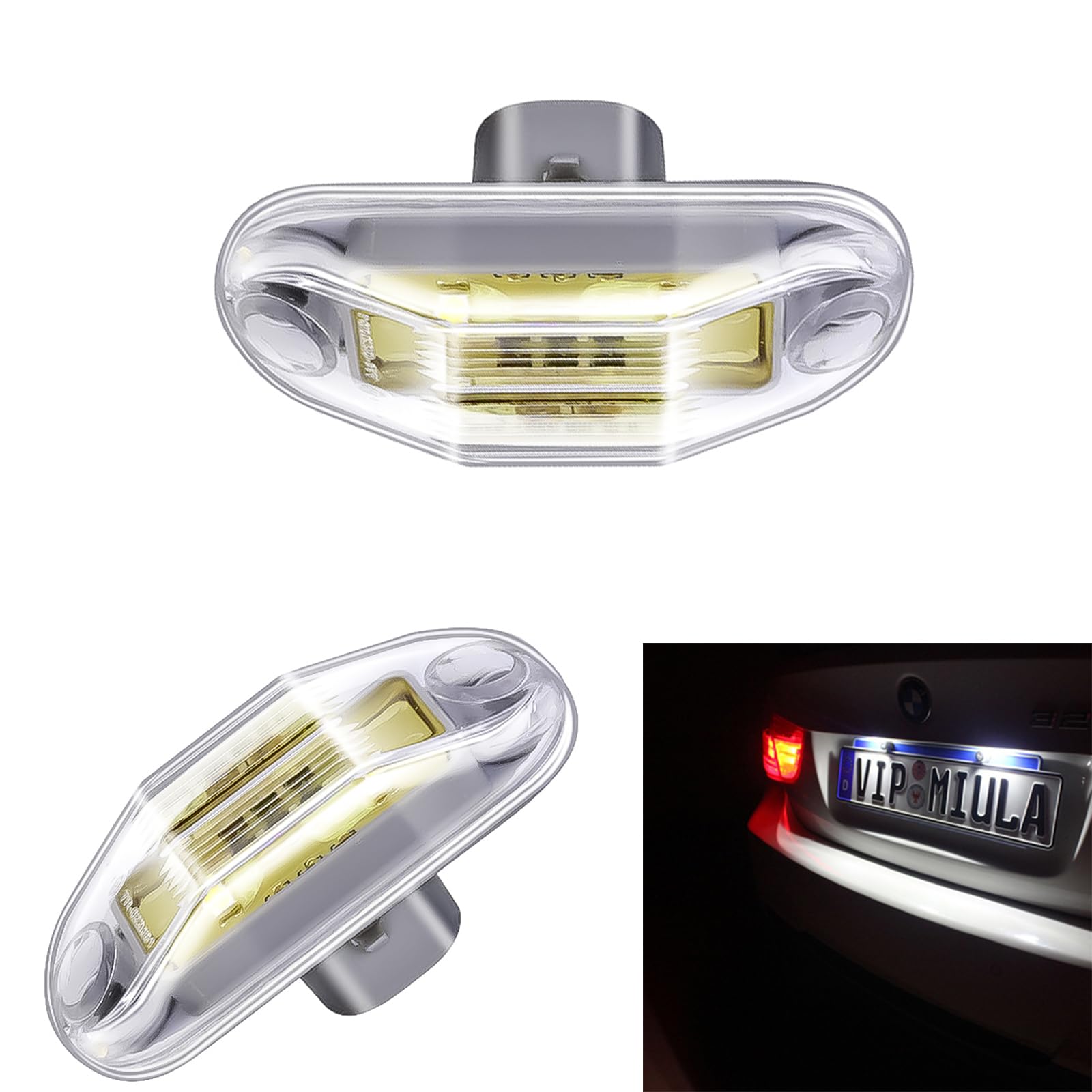 MASCARELLO Car License Plate Lamp LED Lights