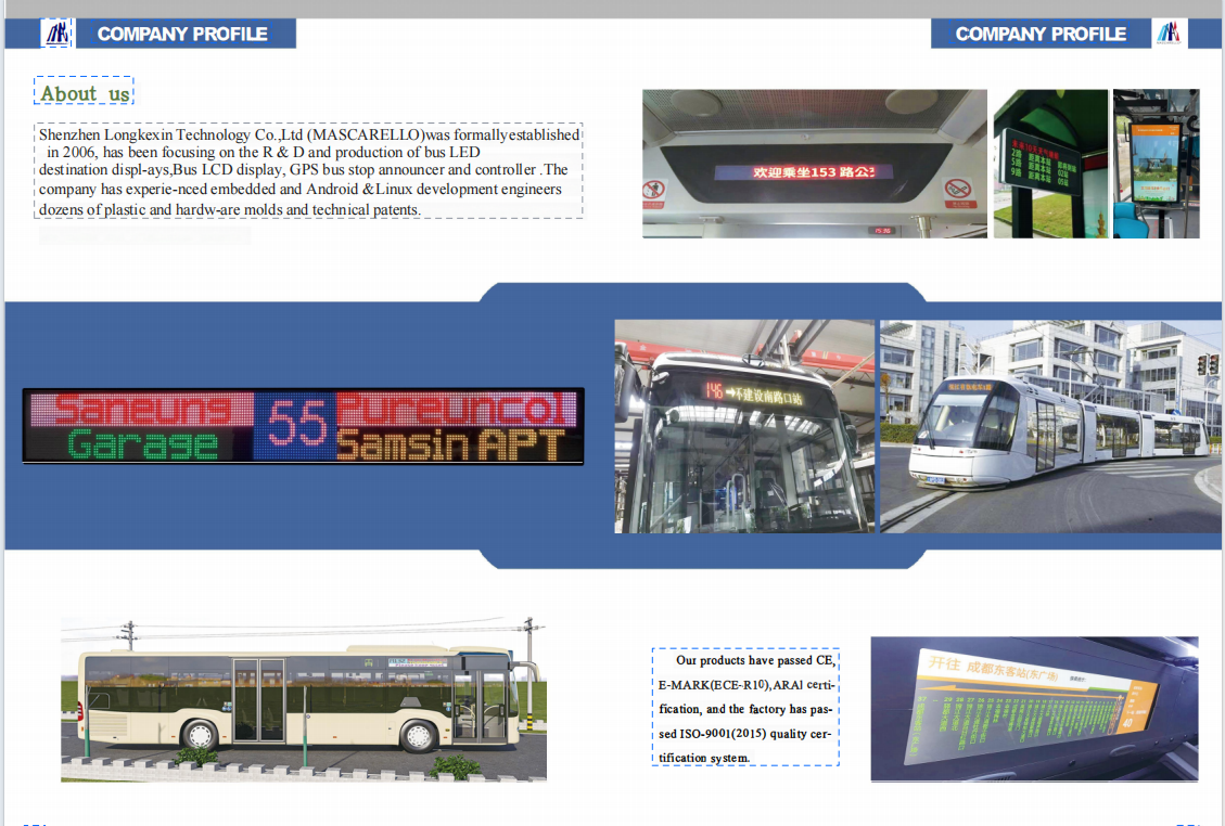 LED Bus / Tram Display Boards,Destination displays,Bus LCD Display(图11)