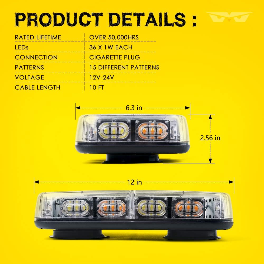 High-Bright Emergency Lights for Vehicles Strobe Lights