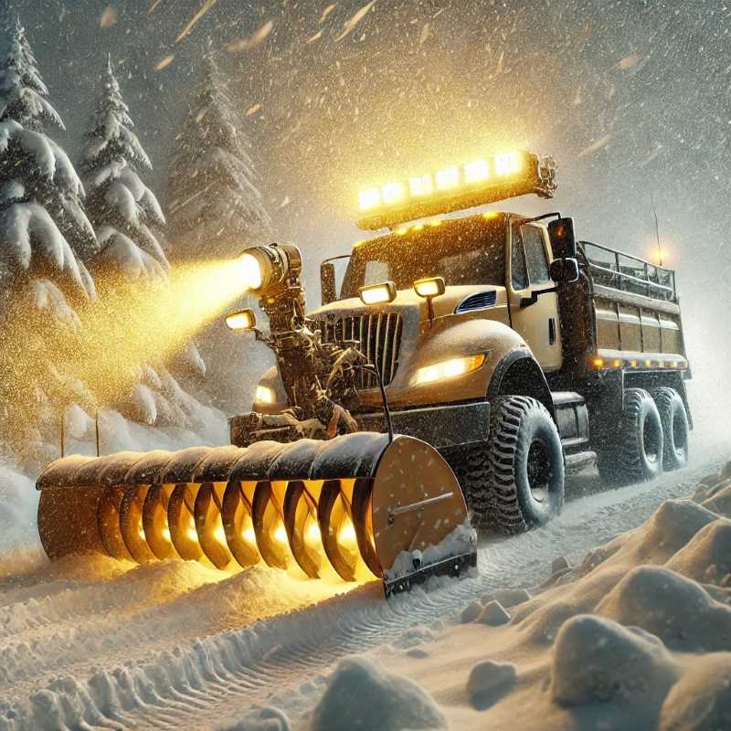 LED Snow Plow Lights vs. Halogen Snow Plow Lights: Choosing the Best Snow Plow Lights for Winter Conditions(图2)