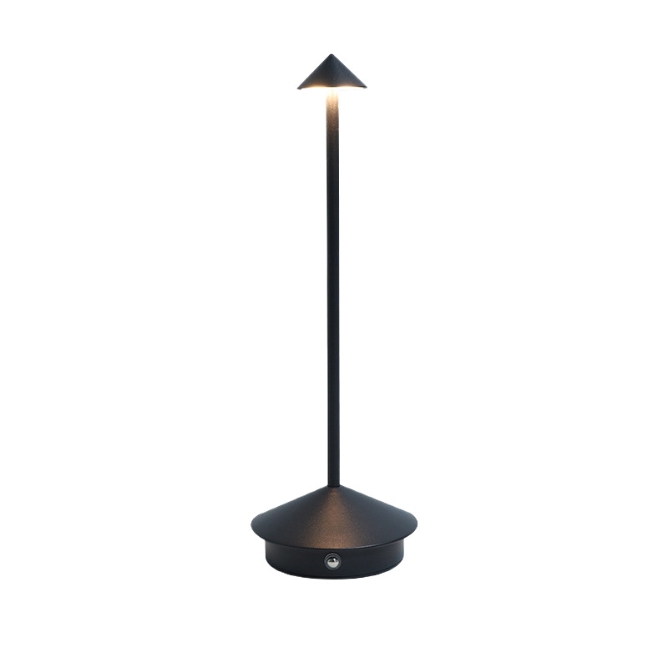 Mascarello High Quality Battery Restaurant Decor Luxury Hotel Portable Touch Retro Rechargeable Electroplating Gold LED Table Lamp 